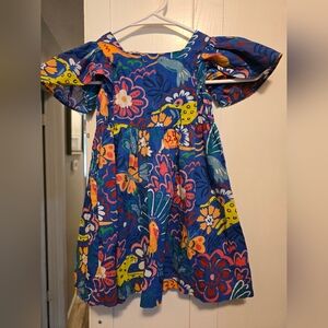 Mini Boden Colorful Floral Kids Dress
